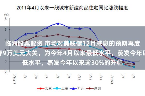 临海股票配资 市场对美联储12月减息的预期再度降温!比特币跌穿9万美元大关,为今年4月以来最低水平,蒸发今年以来逾30%的升幅